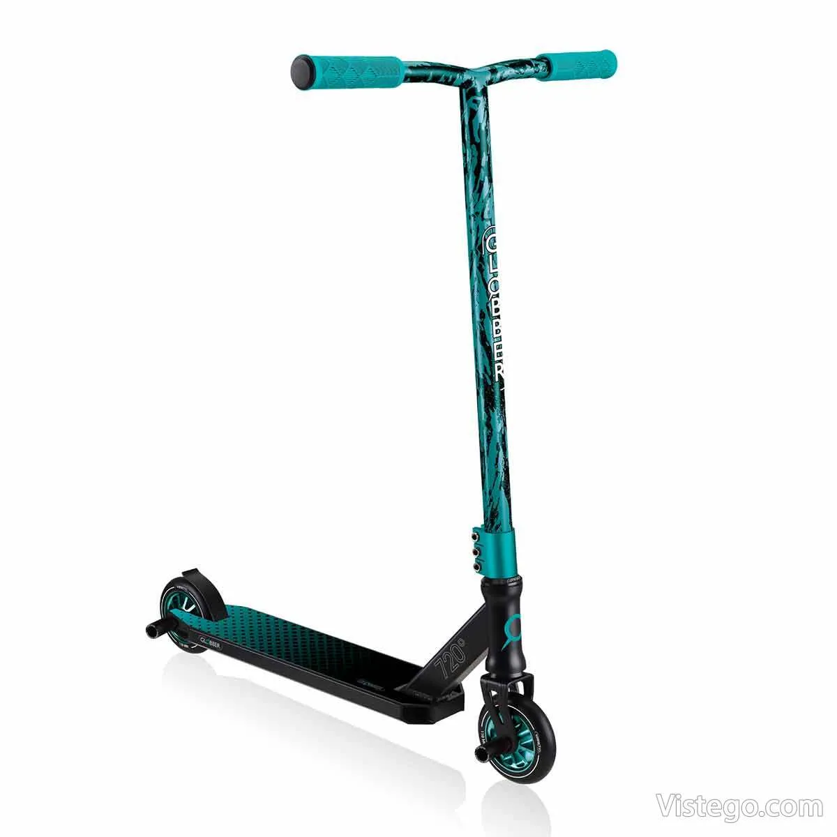 Тротинетка за трикове Globber GS 720 - черна-тюркоаз - 2