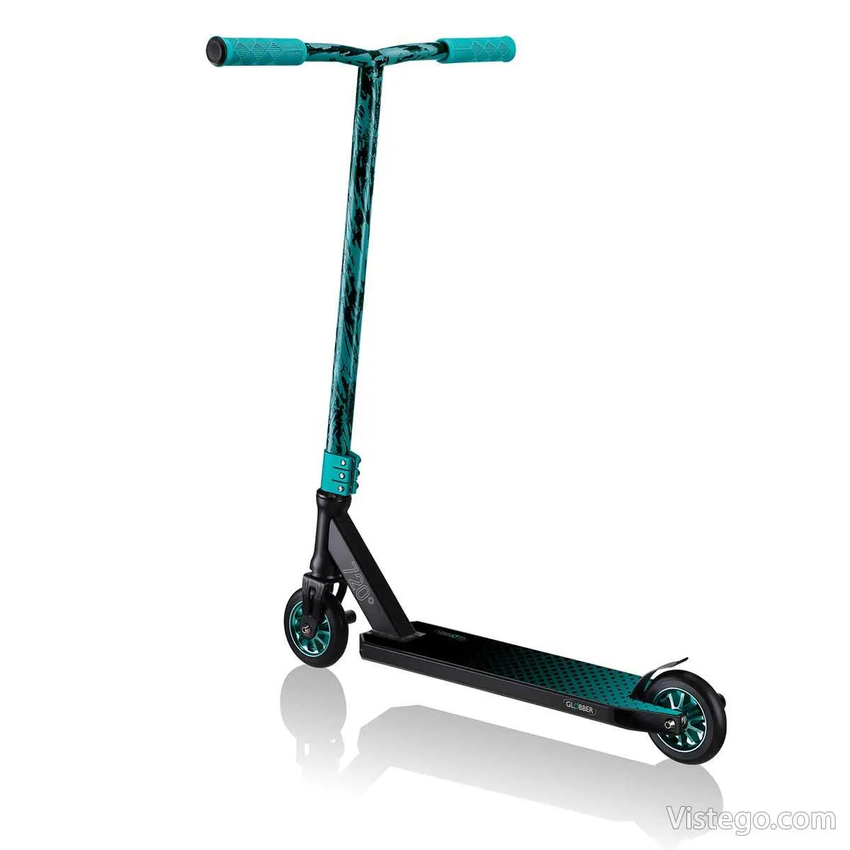 Тротинетка за трикове Globber GS 720 - черна-тюркоаз - 3