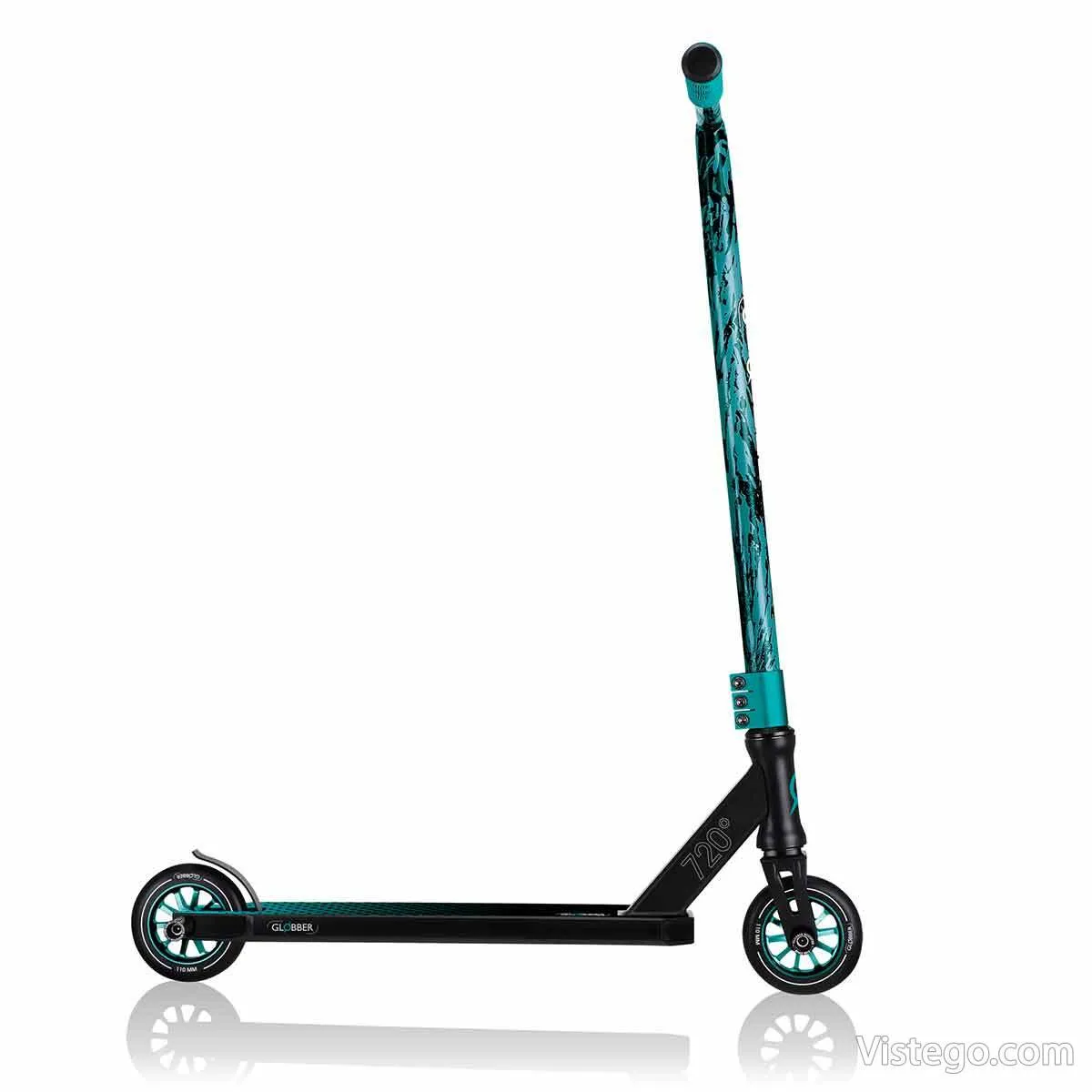 Тротинетка за трикове Globber GS 720 - черна-тюркоаз - 4