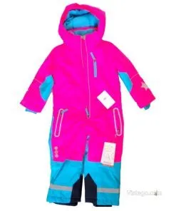 Зимен екип за деца с комфорт - Розов-тюркоаз