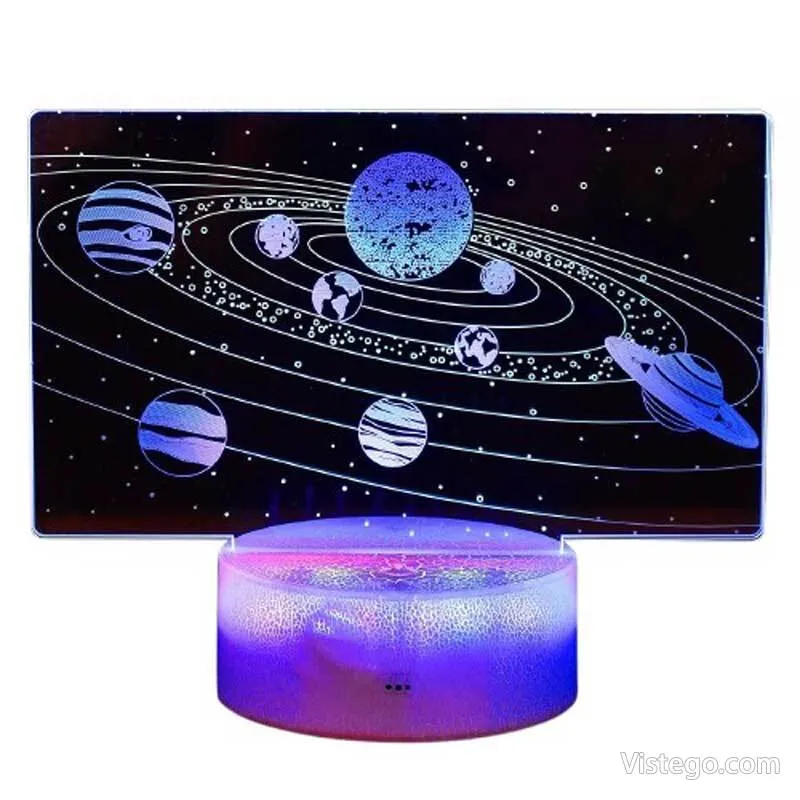 3D LED лампа нощна за деца – Слънчевата система 3D LED лампа нощна за деца – Слънчевата система
