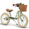 Баланс колело с кошничка за уверено каране - PUKY LR 1L CLASSIC в ретро зелен цвят