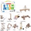 Дървен детски образователен комплект 10 в 1 - STEM