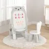 Дъска за рисуване със стол за игра - Сиво мече