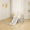 Детска пързалка с телескоп и кош - сива