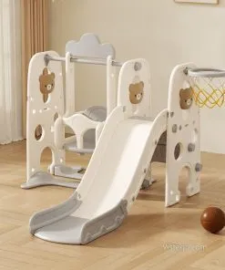 Пластмасова пързалка за игра - Сиво мече