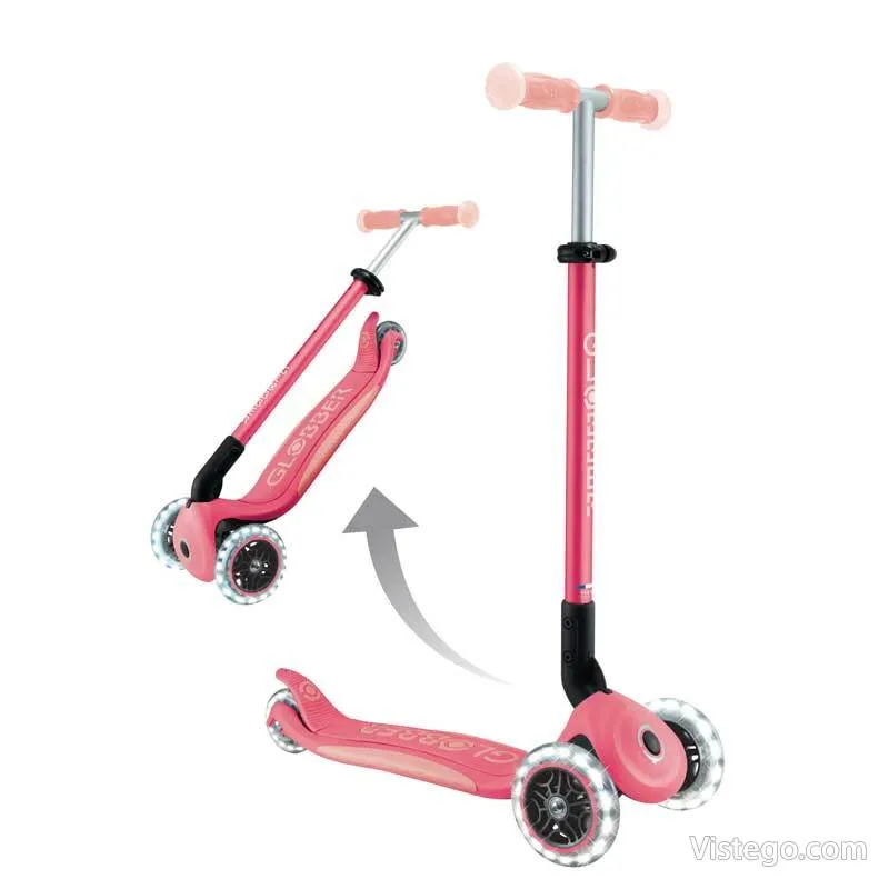 Сгъваема тротинетка за деца - цвят корал - 5