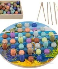 Магнитен риболов – дървена играчка