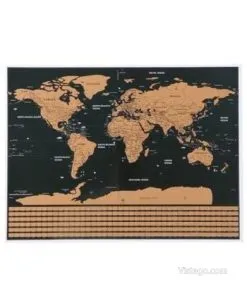 Скреч карта на света за пътешественици