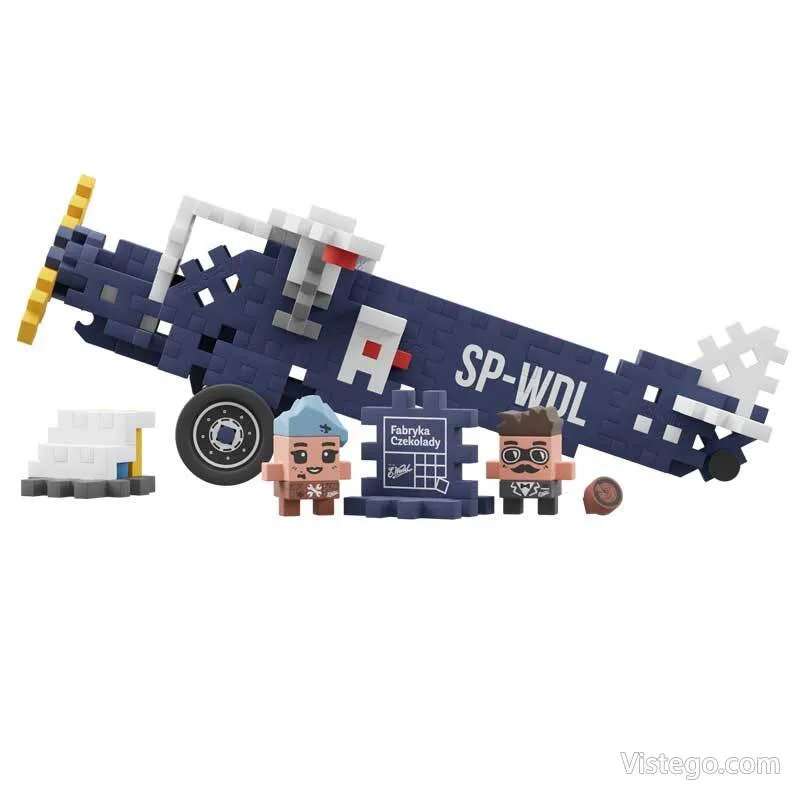 Мини вафлен конструктор за игра - Самолет RWD-13 - 6