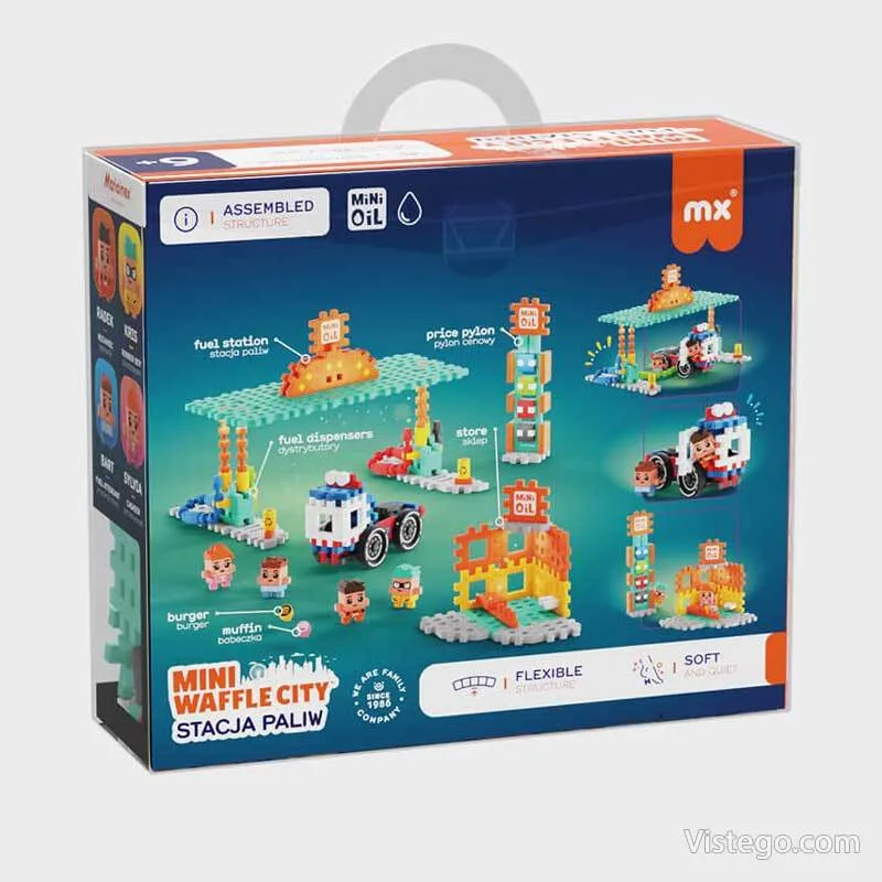Вафлен конструктор за игра - Бензиностанция - 10