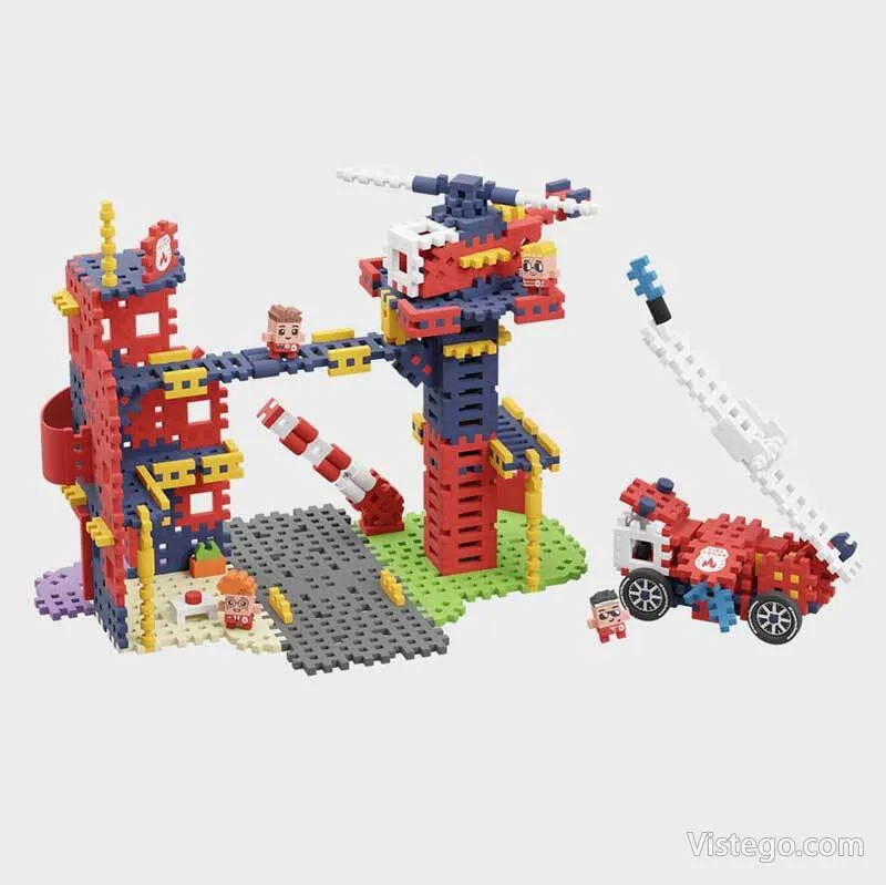 Вафлен конструктор за игра – Пожарна станция - 7