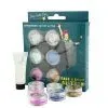 Биоразградим брокат и гел за нанасяне