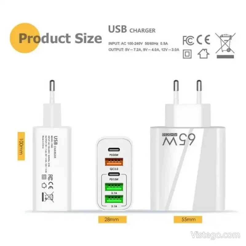 Адаптер за зареждане с 5 порта - G-B16 - 8