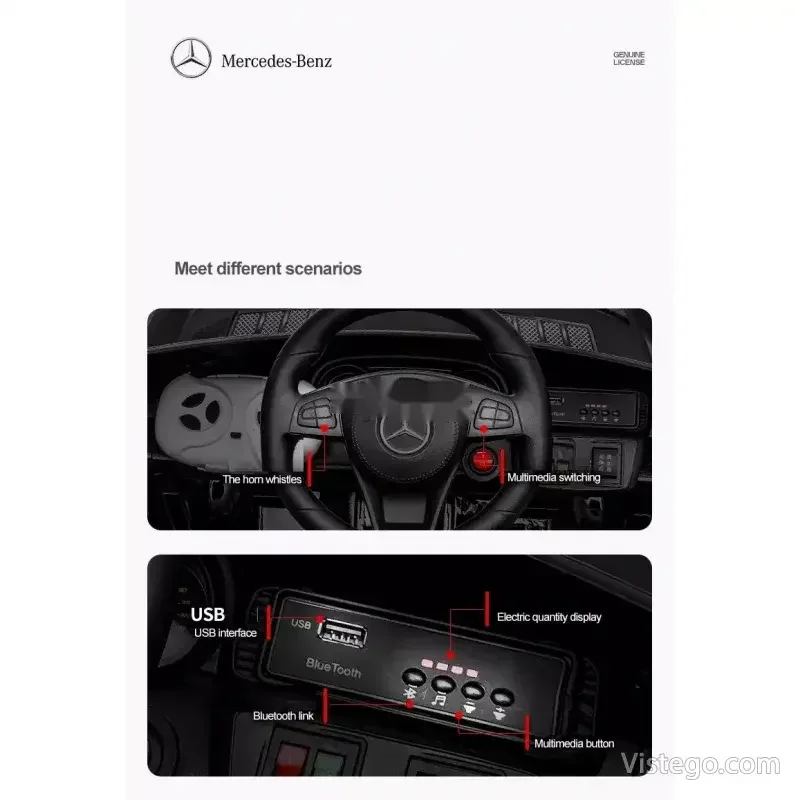 Акумулаторен джип за деца Mercedes GL63 - 45