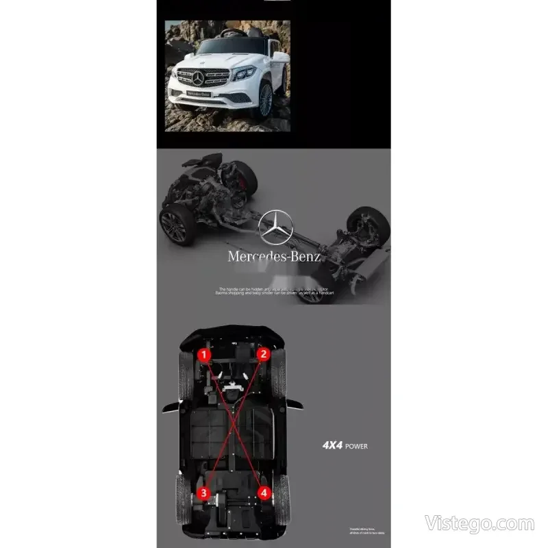 Акумулаторен джип за деца Mercedes GL63 - 48