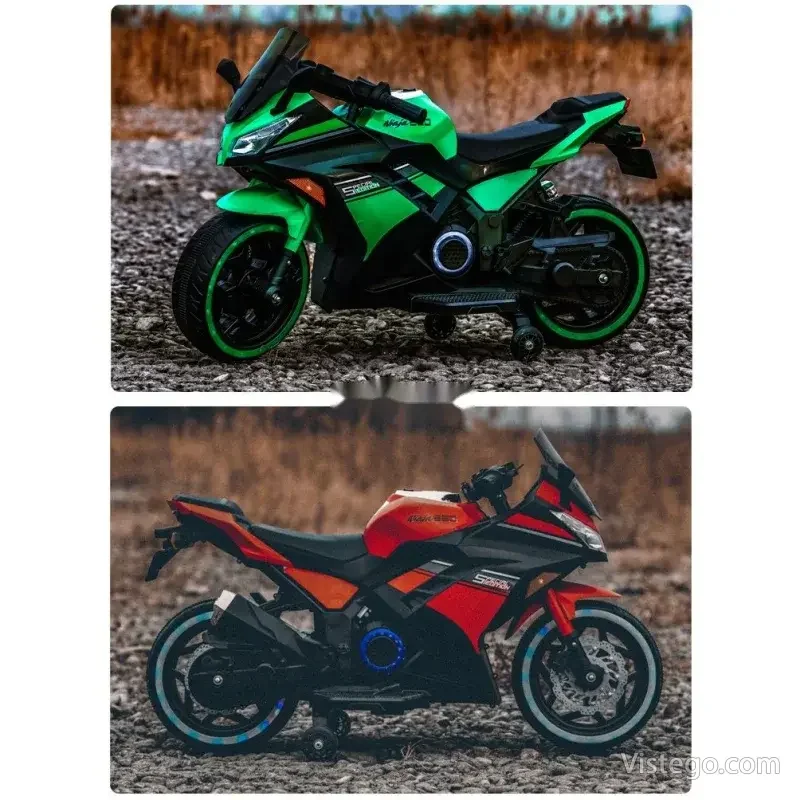 Акумулаторен мотор за деца Kawasaki Ninja - 18