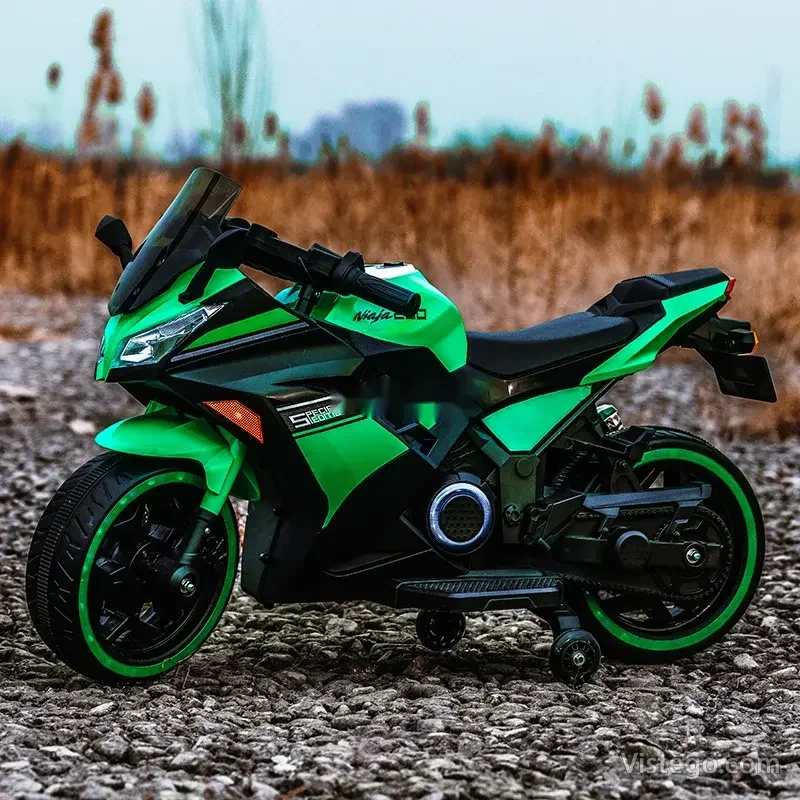 Акумулаторен мотор за деца Kawasaki Ninja - 26