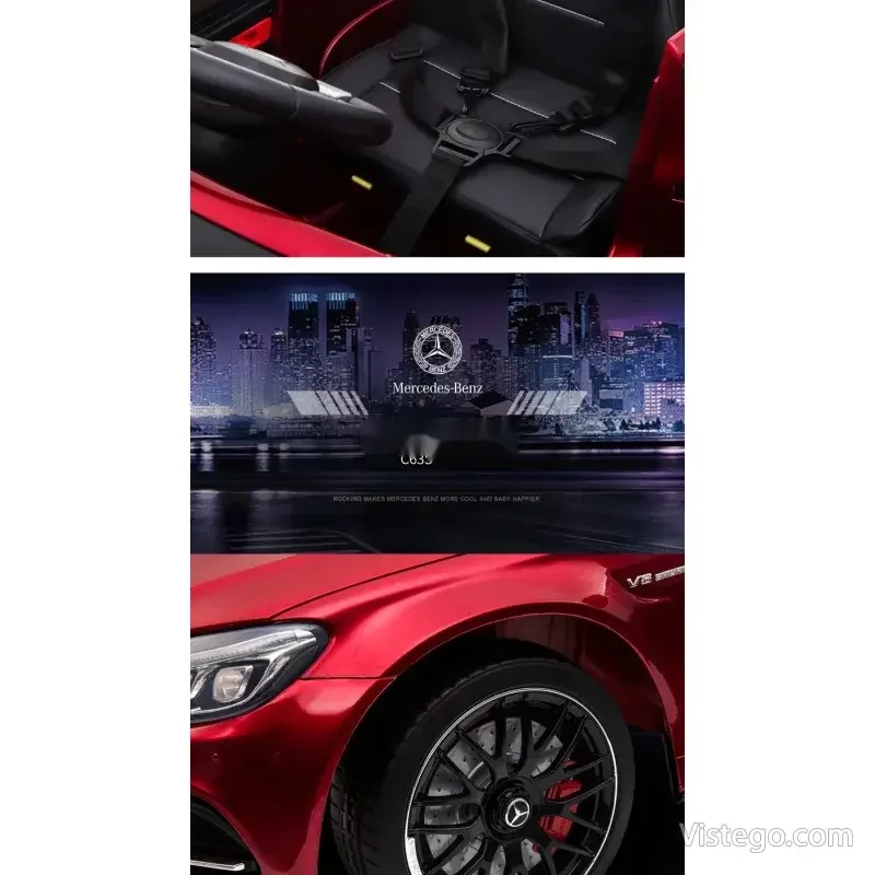 Акумулаторна кола за деца Mercedes Benz C63 AMG - 16