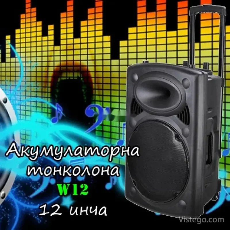 Акумулаторна тонколона за караоке - W12 Акумулаторна тонколона за караоке - W12