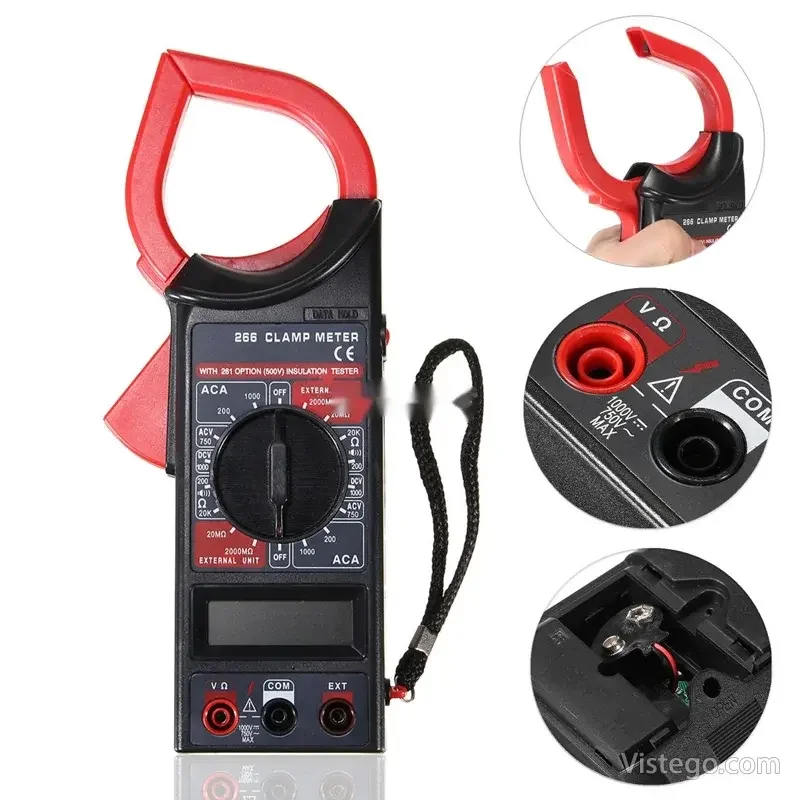 Амперметър клещи и мултиметър DT-266 - 2
