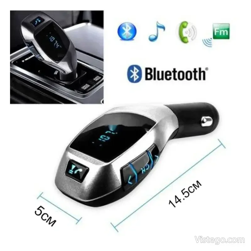 Автомобилен Bluetooth трансмитер - Car Kit X6 - 5