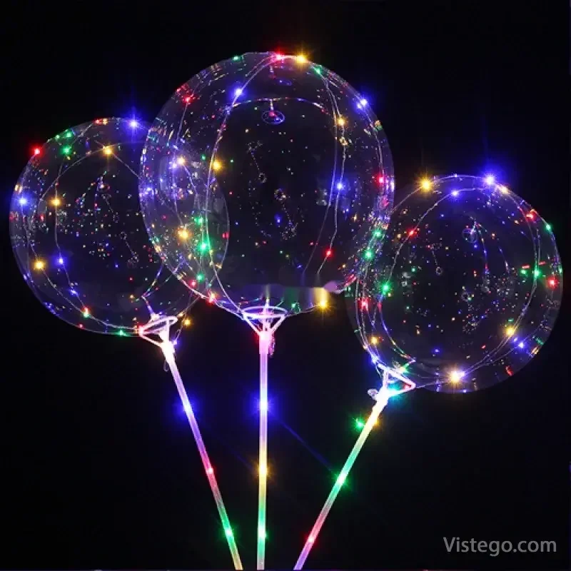 Балон с LED светлини за празнична украса - 2