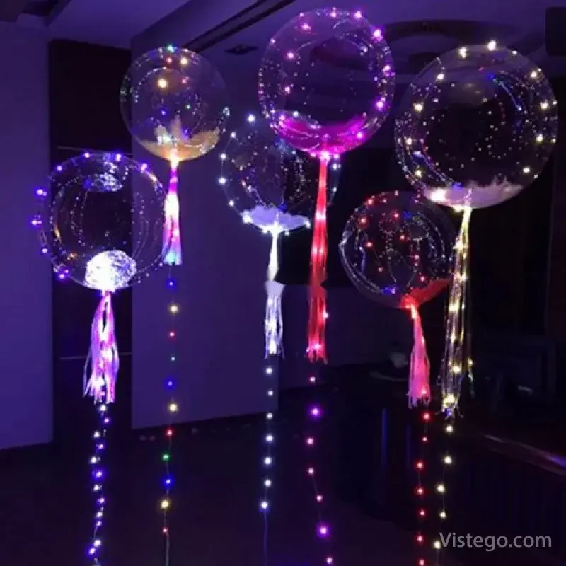 Балон с LED светлини за празнична украса - 5