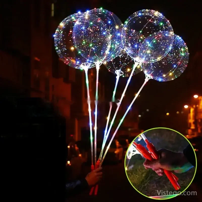 Балон с LED светлини за празнична украса - 8