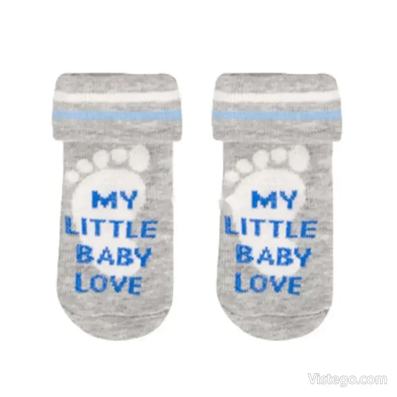 Бебешки чорапки с надпис My little baby love - 2