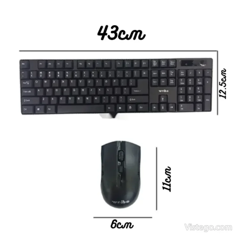 Безжична клавиатура и мишка Weibo WB-8033 - 6