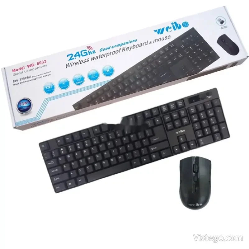 Безжична клавиатура и мишка Weibo WB-8033 - 7