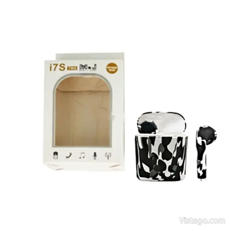 Безжични слушалки с кейс i7 TWS Camouflage - 14