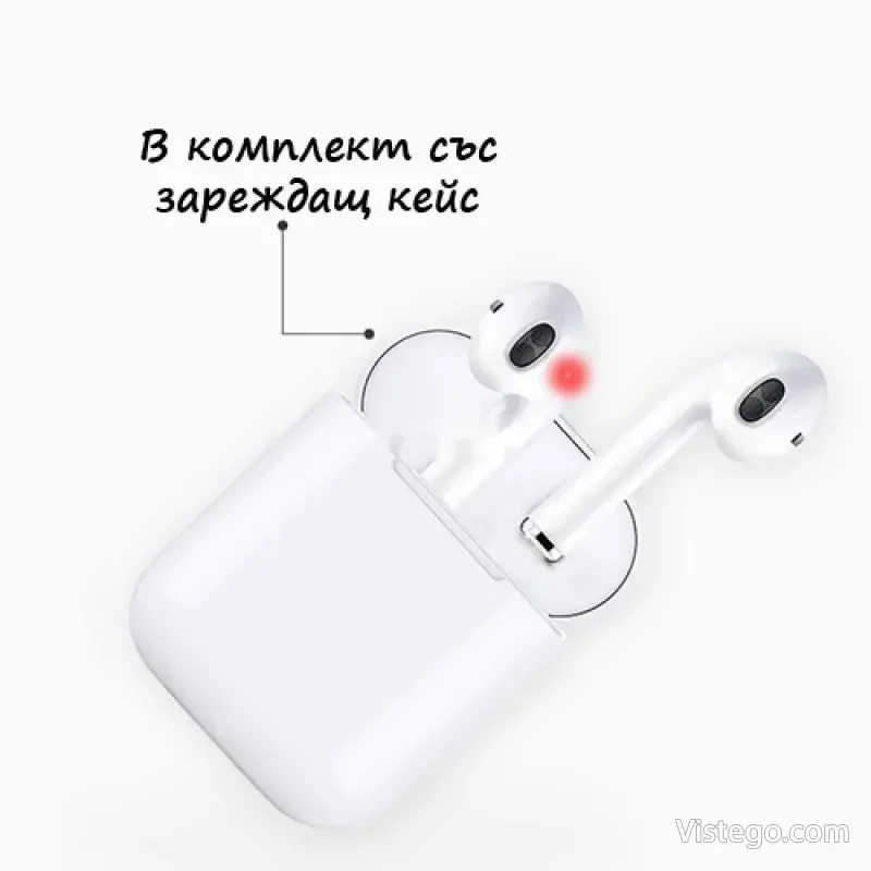 Безжични слушалки с кейс i9S TWS за удобство - 5