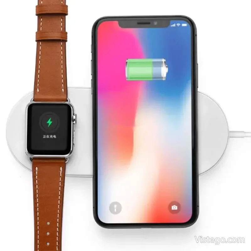 Безжично зарядно за телефон и часовник - Mini Airpower Wireless Charger - 2
