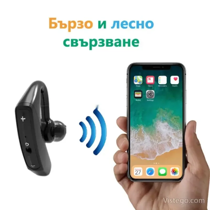 Bluetooth хендсфри слушалка за разговори – V15 - 2