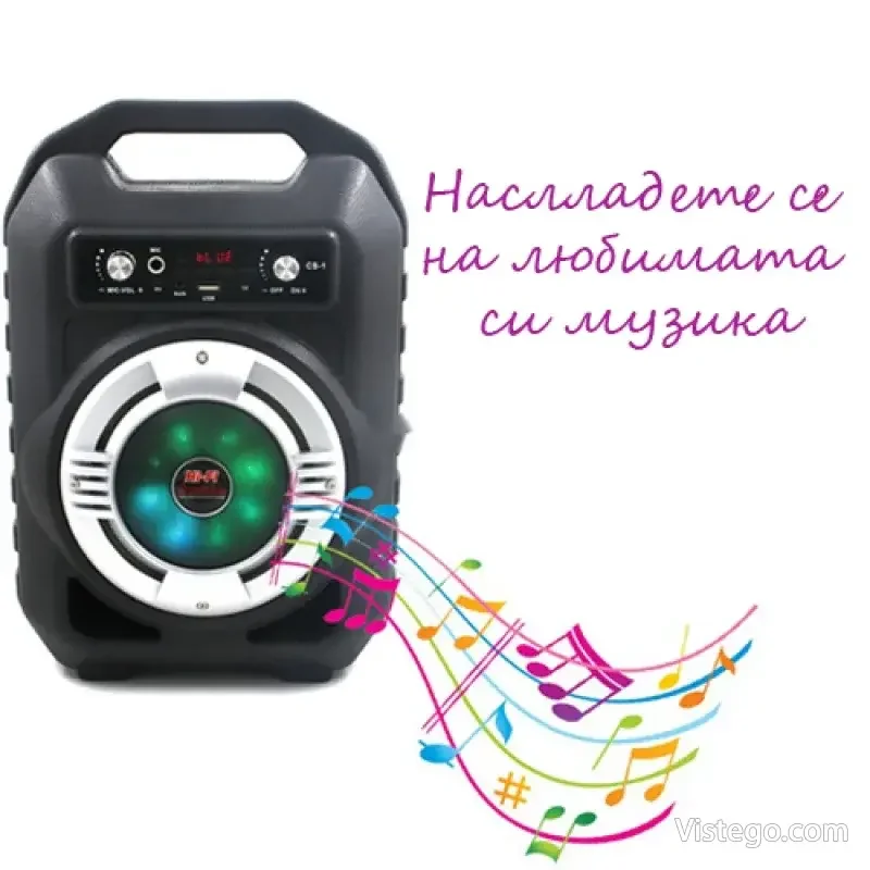 Bluetooth караоке тонколона за весели събирания - 7