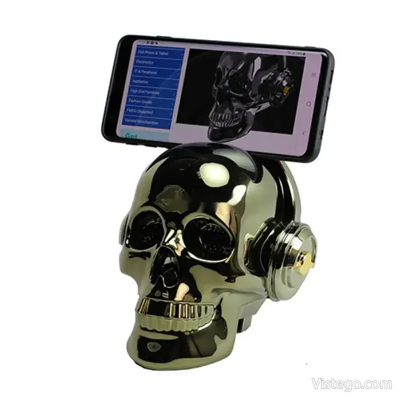 Bluetooth колонка със стойка за телефон - Skull KMS E80 - 2