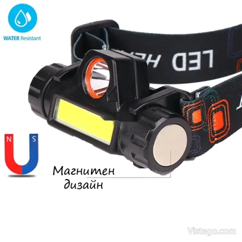 Челник с акумулаторна батерия High Power Lamp Cob T6 - 7