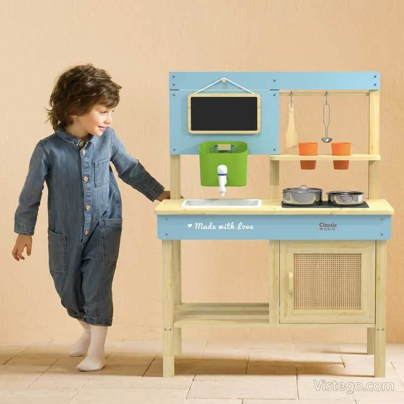 Дървена градинска кухня за игра – 3+ години - 6