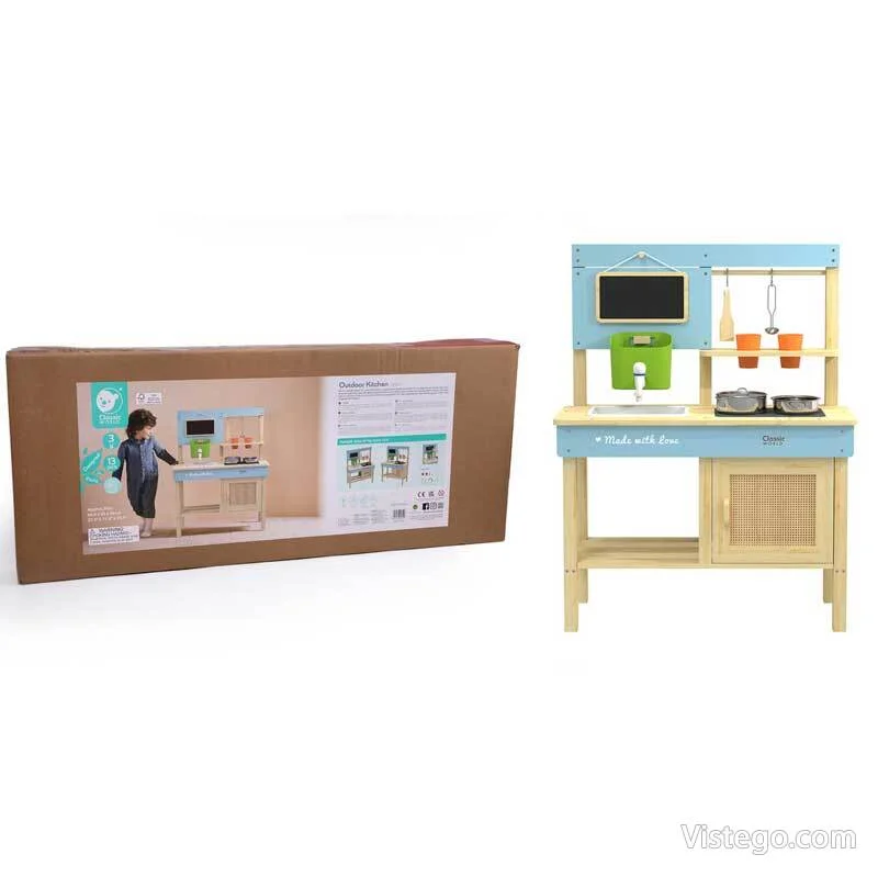 Дървена градинска кухня за игра – 3+ години - 7