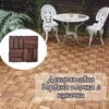 Дървена плочка за настилка с кукички