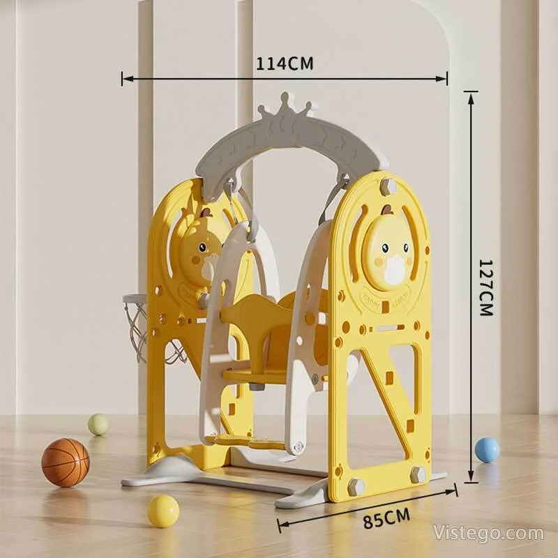 Детска люлка с кош за игра у дома - 3
