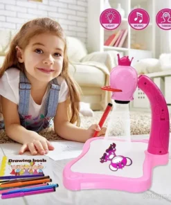 Детска масичка с проектор за рисуване