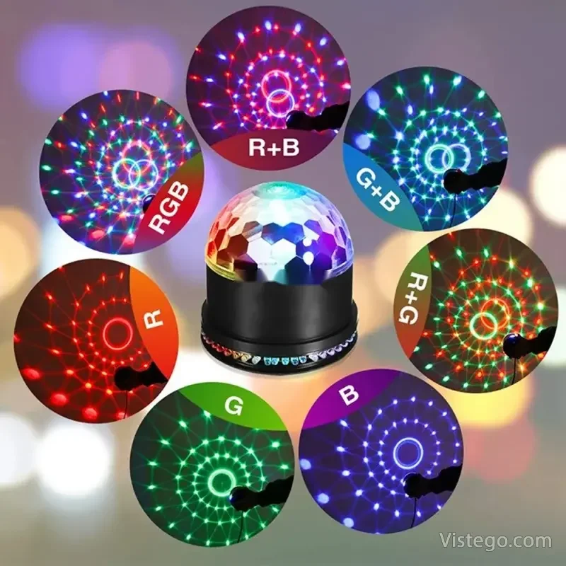 Диско парти LED лампа за цветна атмосфера - 2