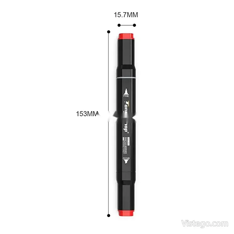 Двувърхи маркери в калъф Tongfu Shop - 7