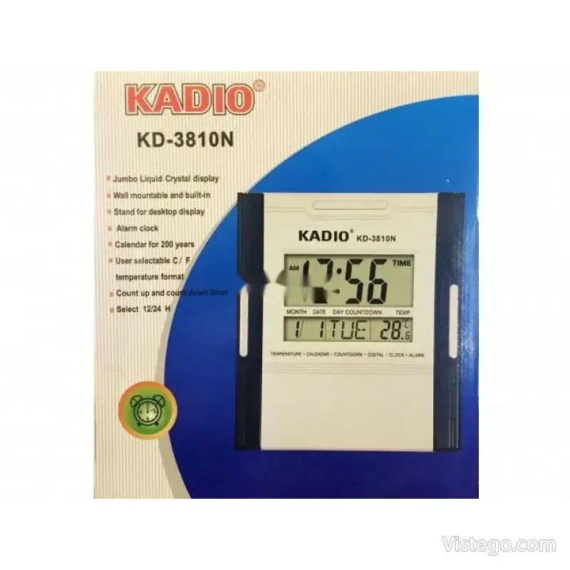 Електронен часовник с аларма KADIO KD-3810N - 2