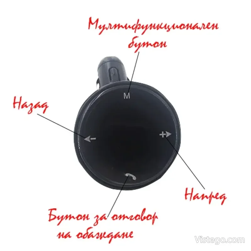 FM трансмитер за кола с дистанционно - 4