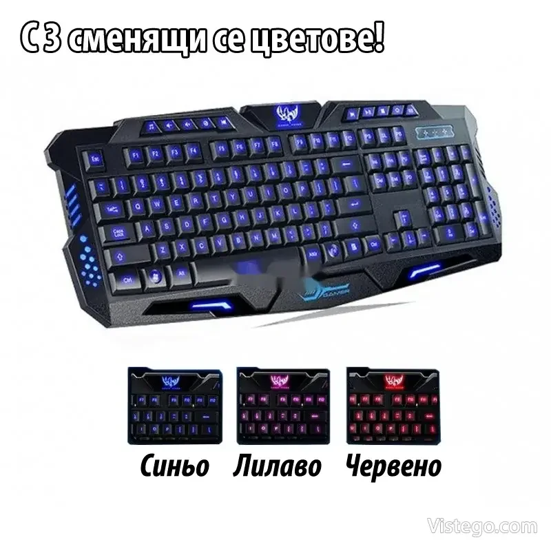 Гейминг клавиатура с подсветка – M200 - 3