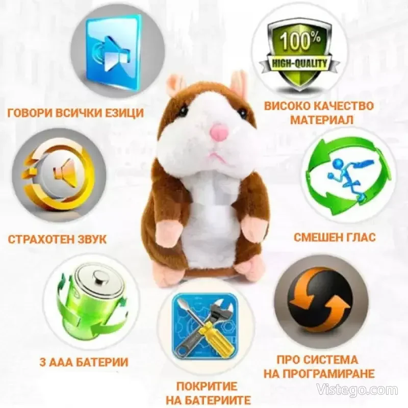 Говорещ хамстер за игра и смях Хари - 7